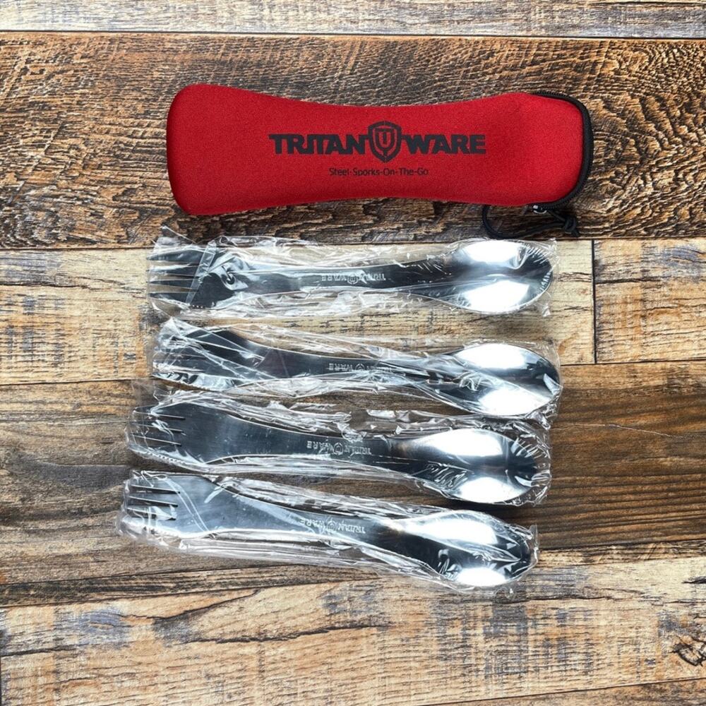 Tritanware Steel Sporks On The Go & Zip Carrying Case